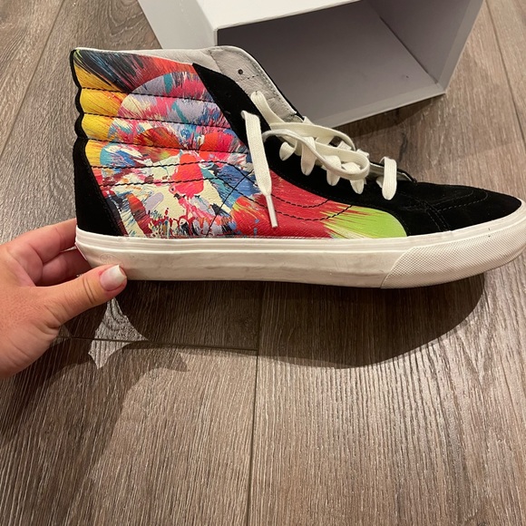 Damien Hirst x Vans Sk8 Hi Splatter skull - Picture 4 of 7